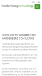 Mobile Screenshot of hardenberg-consulting.com