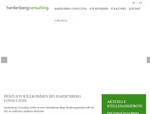 Tablet Screenshot of hardenberg-consulting.com